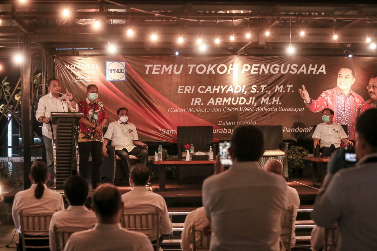 Eri Cahyadi ketika bertemu dengan organisasi APINDO. (Foto: dok. Eri Cahyadi)