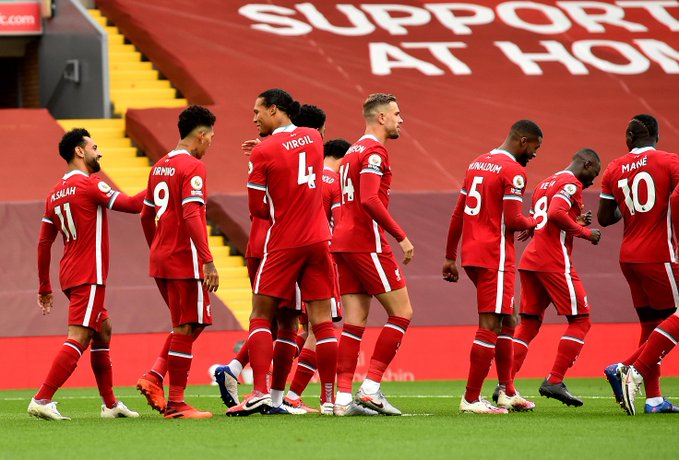 Skuad Liverpool. (Foto: Twitter @premierleague)