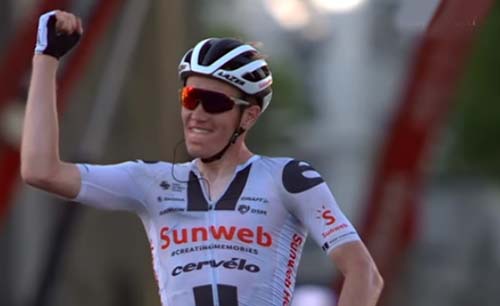 Pebalap Denmark  Kragh Andersen finis pertama di Lyon pada etape 14 Tour de France. (Foto:Youtube)