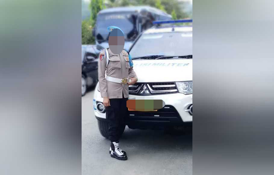 Bripka Cristin M Batfeny, korban tabrakan dari mobil yang dikendarai oleh Wakil Bupati Yalimo, Papua, berinisial ED. (Foto: Dok. Polresta Jayapura)