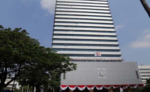 Gedung G komplek Balai Kota DKI jakarta ditutup toal. (Foto:Pemprov)