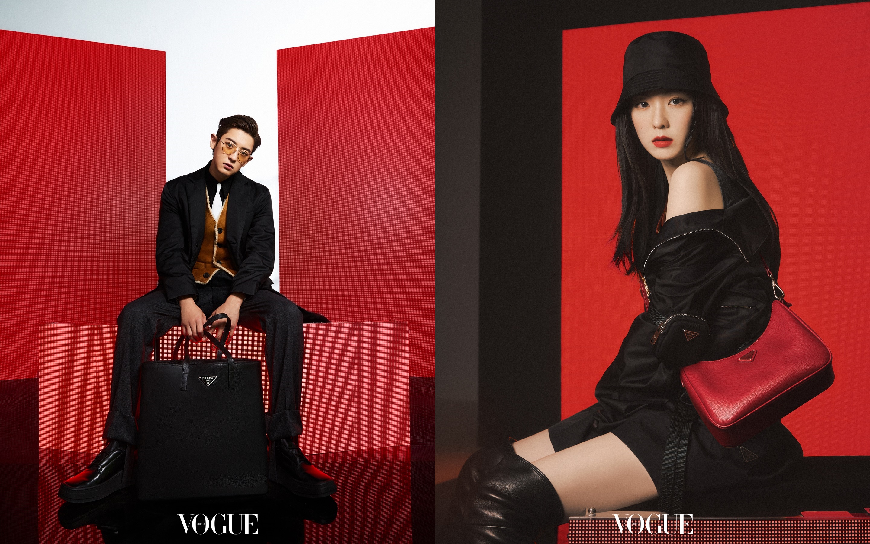 Fashion editorial koleksi Fall/Winter 2020 Prada dengan konsep Surreal Glamour. (Foto: Vogue Korea)
