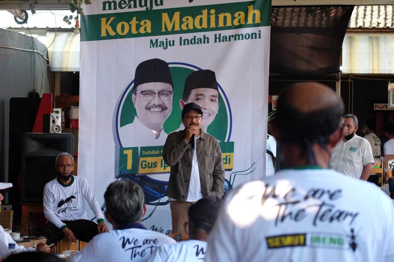 Deklarasi Semut Ireng untuk Saifullah Yusuf (Gus Ipul). (Foto: Ngopibareng.id)