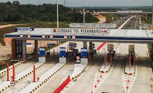 Tol Pekanbaru-Dumai sepanjang 131 kilomoter, besok doresmikan Presiden. (Foto:Antara)