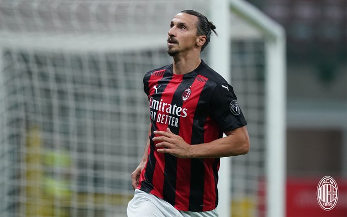 Penyerang gaek klub AC Milan, Zlatan Ibrahimovic. (Foto: Twitter AC Milan)