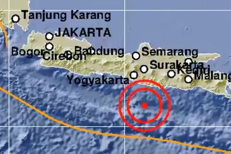 Gempa di laut Pacitan beberapa waktu lalu. (Foto: BMKG)