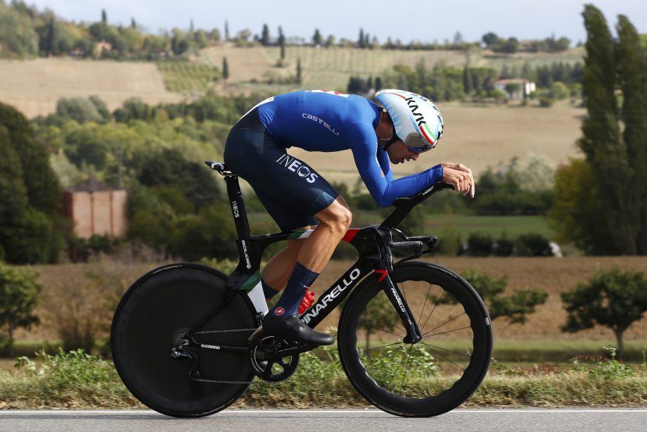 Filipo Ganna berhasil  menyumbangkan juara ITT pertama untuk Italia. (Foto: Istimewa)