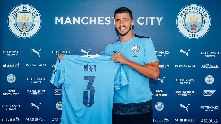 Ruben Dias masuk bursa transfer Manchester City musim 2020. (Foto: Twitter @ManCity)