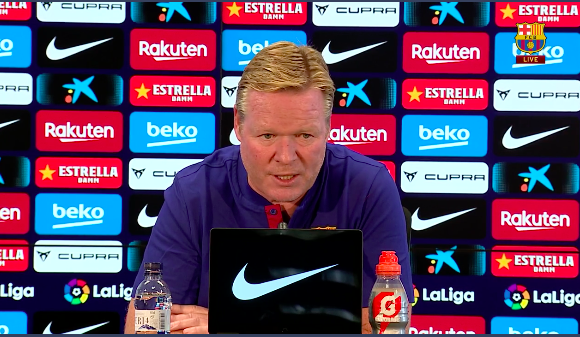 Pelatih Barcelona, Ronald Koeman. (Foto: Twitter/@FCBarcelona)