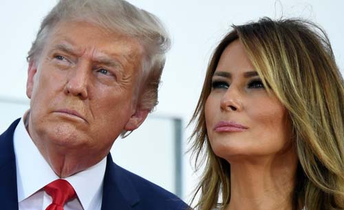 Presiden Amerika Serikat Donald Trump dan Ibu Negara Melania Trump positif COVID-19. (Foto:SkyNews)