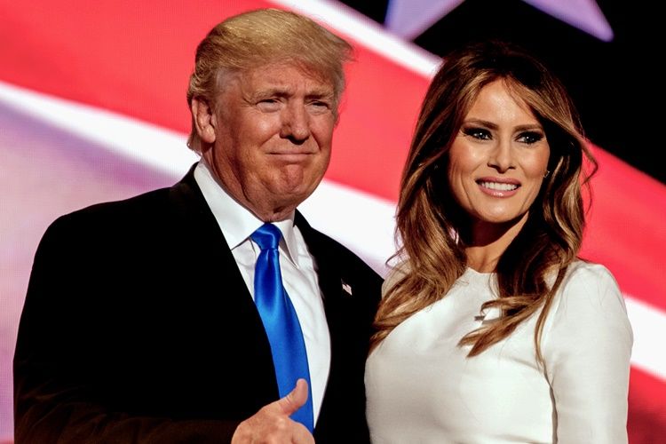 Presiden Amerika Serikat Donald Trump dan Ibu Negara Melania Trump. (Foto: AP)