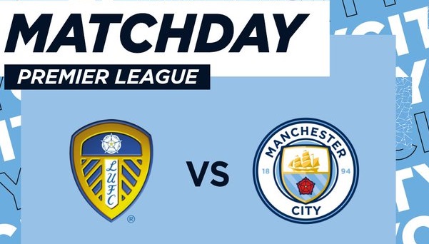 Leeds vs Man City. (Foto: Twitter/@ManCity)