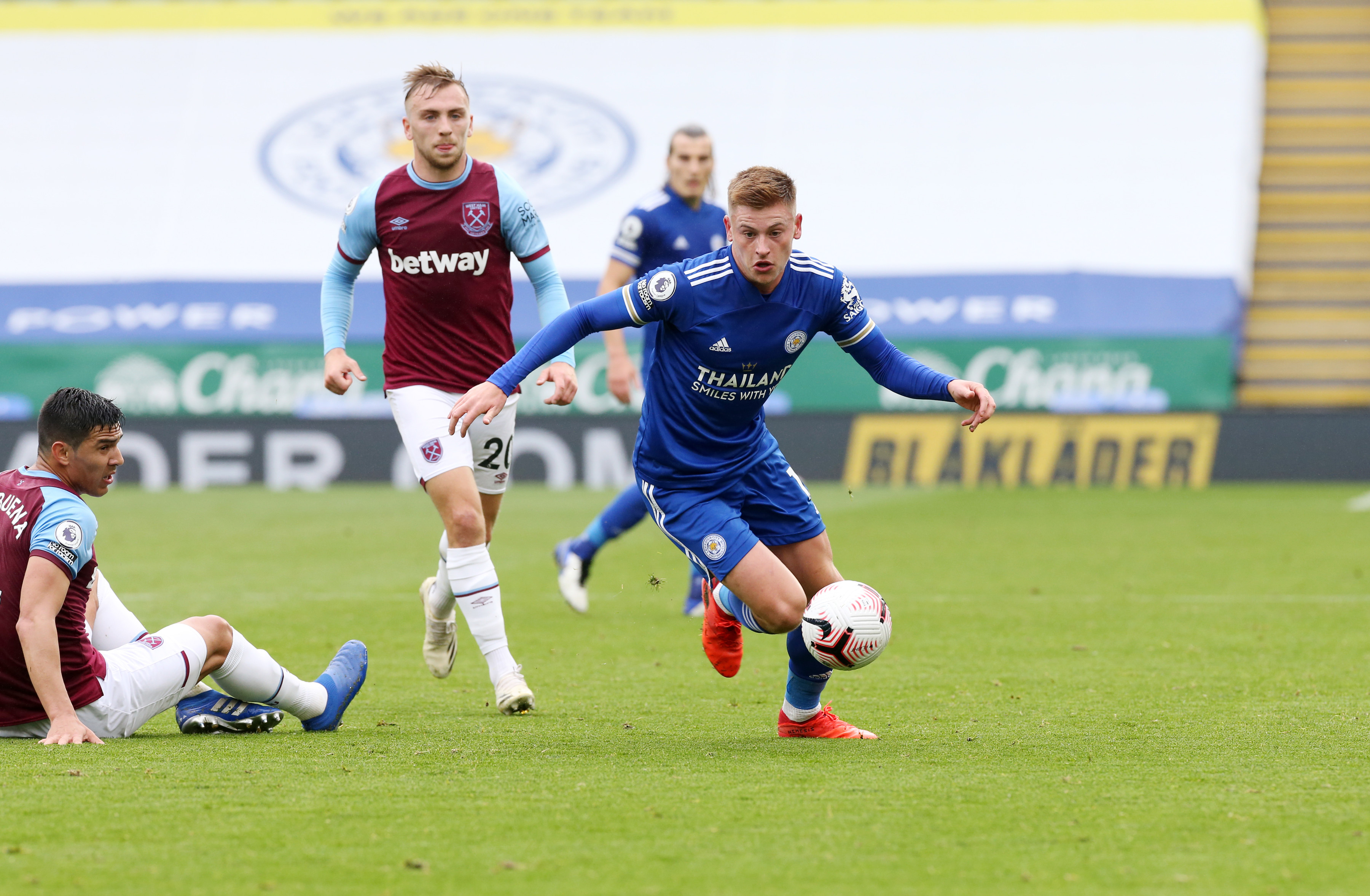 Leicester City kalah telak dari West Ham di Stadion King Power. (Foto: Twitter/@LCFC)