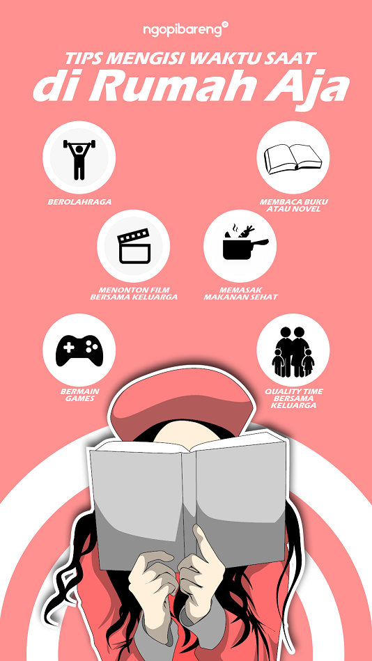 Beberapa tips selama berada di rumah saat pademi Covid-19. (Grafis: Fa Vidhi/Ngopibareng.id)