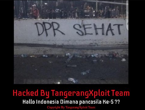 Tampilan website Pengadilan Negeri (PN) Muara Bulian yang diretas. (Foto: Istimewa)