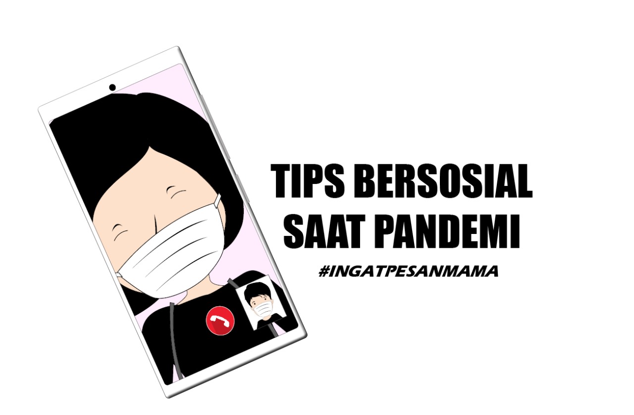 Ilustrasi tips bersosial selama pandemi Covid-19. (Grafis: Fa Vidhi/Ngopibareng.id)