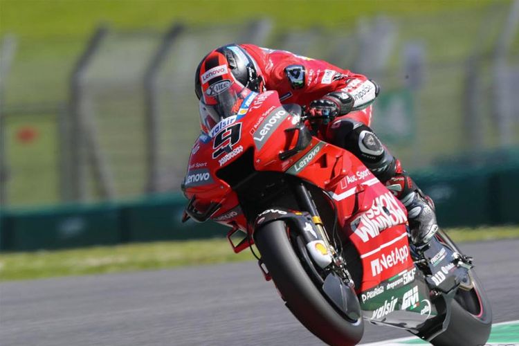 Rider Ducati, Danilo Petrucci juarai MotoGP Le Mans Prancis 2020. (Foto: AFP)