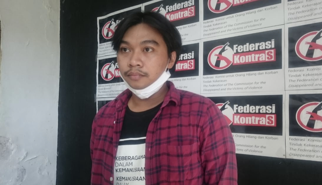 Koordinator KontraS Surabaya, Rahmat Faisal. (Foto: Andhi Dwi/Ngopibareng.id)