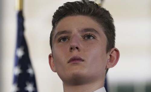 Barron Trump, 14 tahun, dinyatakan terinfeksi Covid-19. (Foto:reuters)