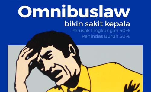 Obat sakit kepala yang diubah jadi omnibuslaw membuat ngelu kepala. (Istimewa)