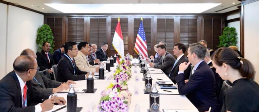 Menhankam Prabowo Subianto saat berkunjung di Amerika Serikat. (Foto: kemenhankam)