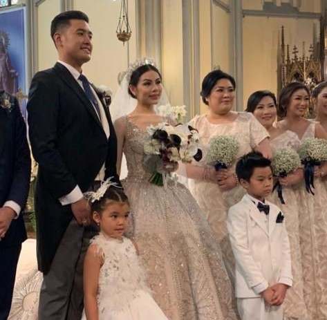 Momen pernikahan Richard Muljadi dengan sosialita Chalvynne Chang di Gereja Katedral, pada 1 Februari 2019. (Foto: Istimewa)