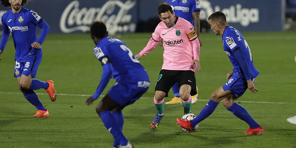 Barcelona "mandul" kontra Getafe di Stadion Coliseum Alfonso Perez, Minggu 18 Oktober 2020 dini hari WIB. (Foto: Twitter)