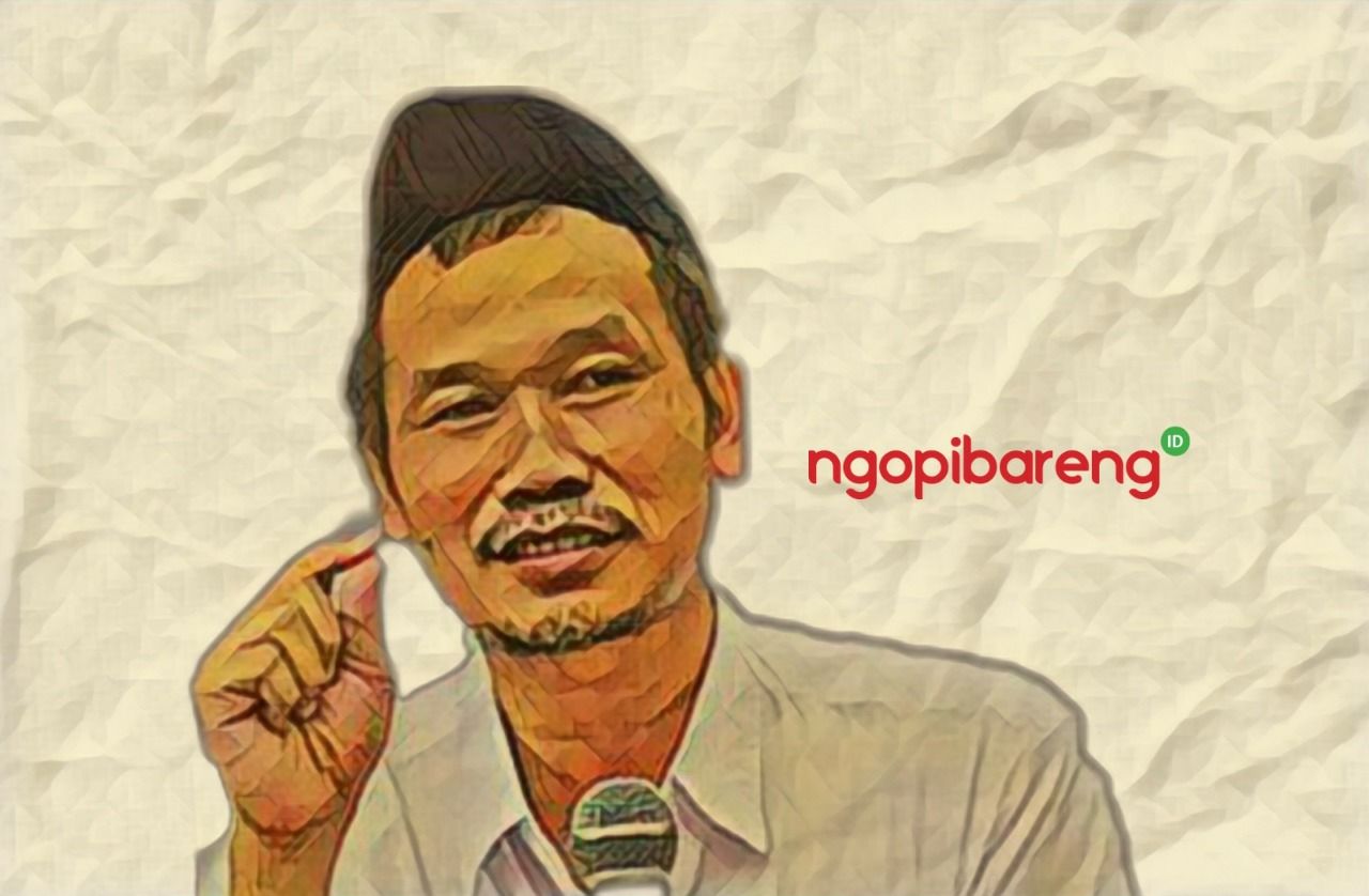 Gus Baha menebarkan ajaran Islam yang menentramkan ummat. (Fa-Vidhi/Ngopibareng.id) 