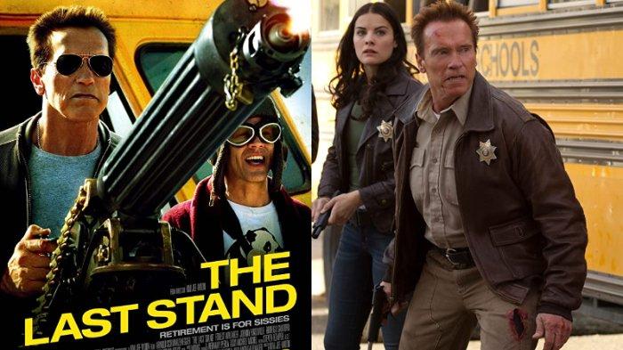 Poster dan salah satu adegan film The Last Stand yang dibintangi aktor sekaligus mantan Gubernur California, Amerika Serikat, Arnold Schwarzenegger. (Foto: YouTube)