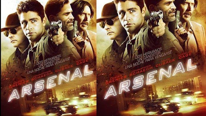 Poster film Arsenal yang dibintangi aktor Nicolas Cage sebagai pemeran antagonis. (Foto: Lionsgate)