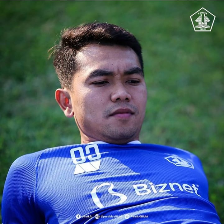 Gelandang serang persik Galih Akbar. (Foto: Instagram Persik Kediri)