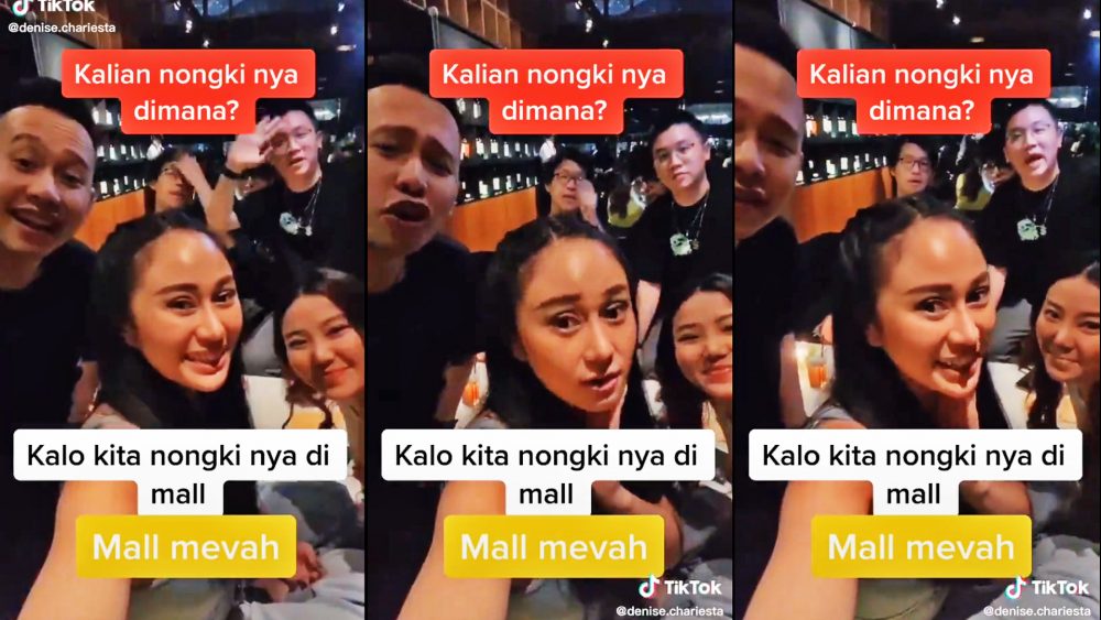 Selebgram Denise Chariesta viral setelah membuat video geng orang kaya. (Foto: TikTok)