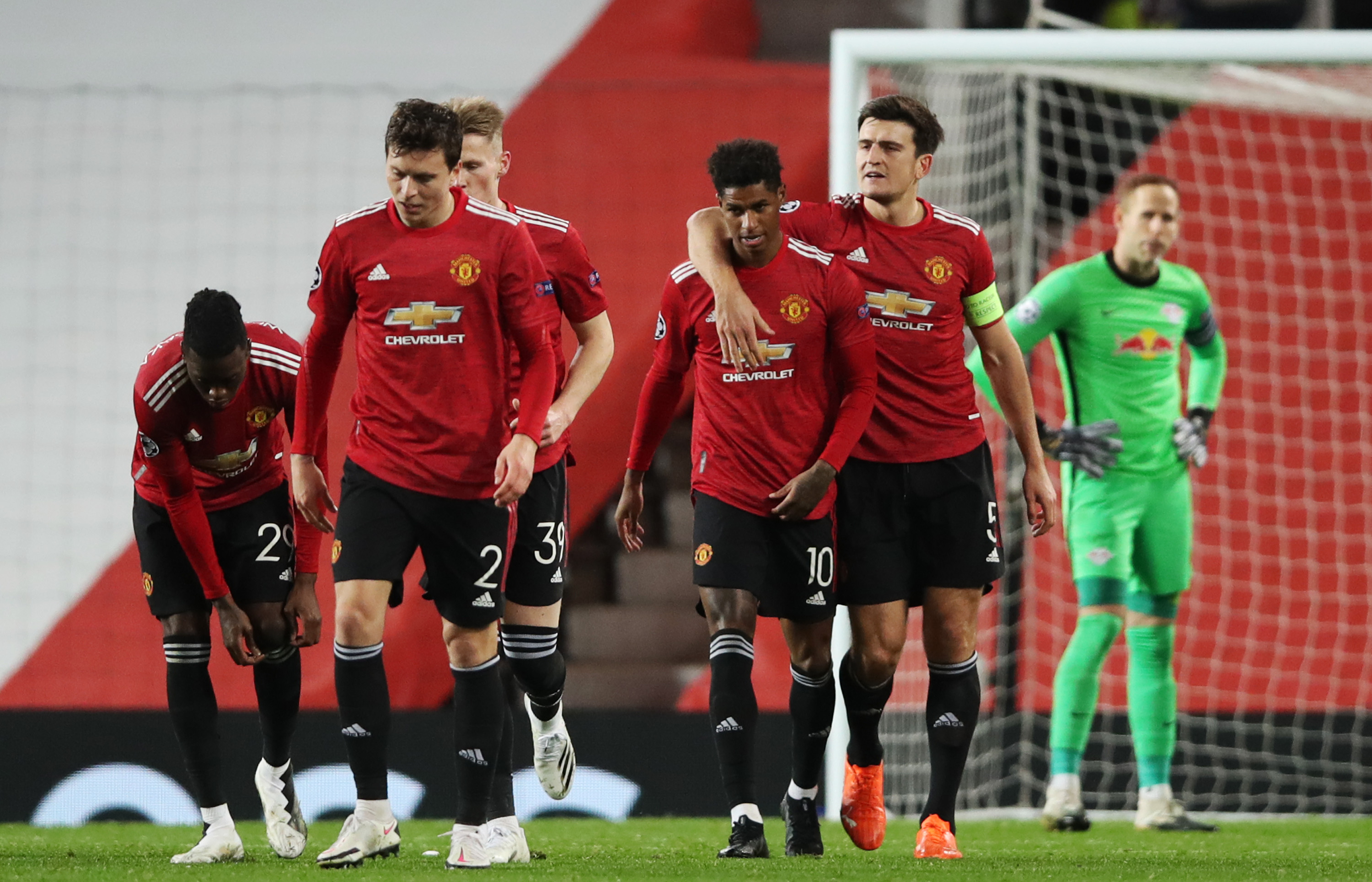 Marcus Rashford tampil gemilang saat MU hancurkan RB Leipzig 5-0. (Foto: Twitter/@ManUtd) 