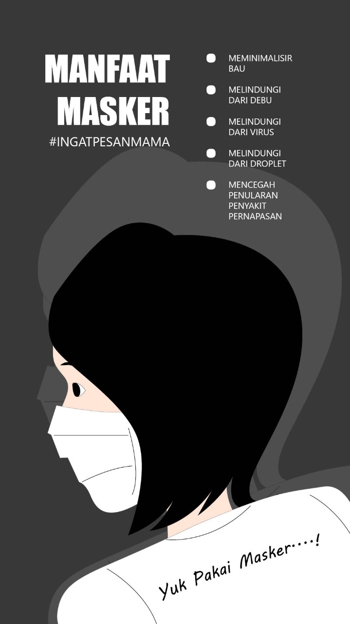 Ilustrasi pemakaian masker selama pandemi Covid-19. (Grafis: Fa Vidhi/Ngopibareng.id)