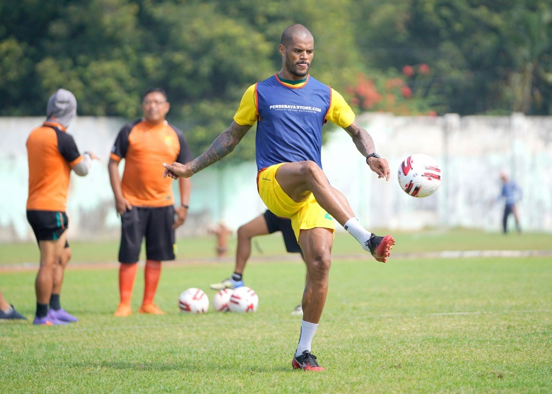 Penyerang Persebaya David da Silva. (Foto: Persebaya.id)