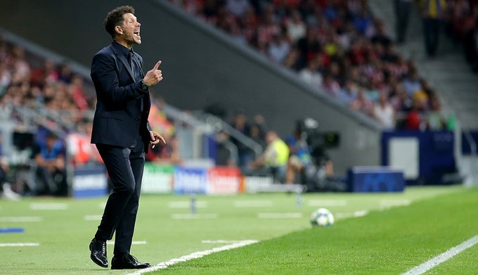 Pelatih Atletico Madrid, Diego Simeone. (Foto: Twitter/@