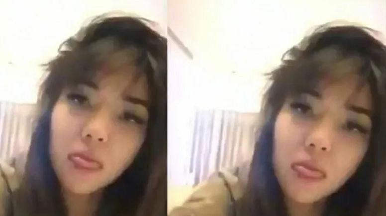 Wajah pemeran wanita dalam video syur ini diduga mirip dengan Gisella Anastasia. Selain itu, tirai dan TV di kamar mirip dengan lokasi yang biasa dipakai Gisella Anastasia main TikTok. (Foto: YouTube)