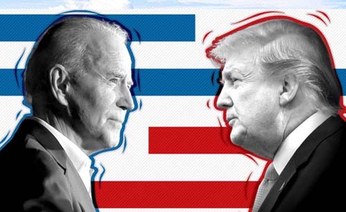 Joe Biden semakin dekati Gedung Putih, sementara Trump makin ngotot. (Foto:BBC)