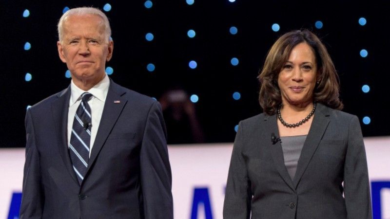 Pasangan Presiden dan Wapres terpilih Amerika Serikat Joe Biden dan Kamala Harris berhasil kalahkan Donald Trump. (Foto: Zuma Wire)