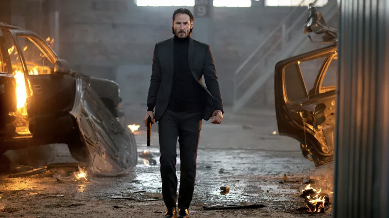 Salah satu adegan film John Wick yang dibintangi aktor Keanu Reeves. (Foto: Lionsgate)