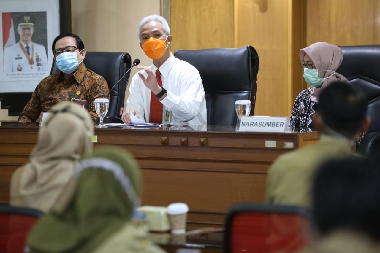 Gubernur Ganjar Pranowo mengingatkan netralitas ASN. (Foto: Ist/Ngopibareng.id)