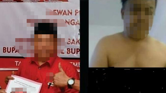 Ketua salah satu partai politik (parpol) di Pangkep, Sulawesi Selatan (Sulsel), diduga pemeran utama video mesum. (Foto: Istimewa)