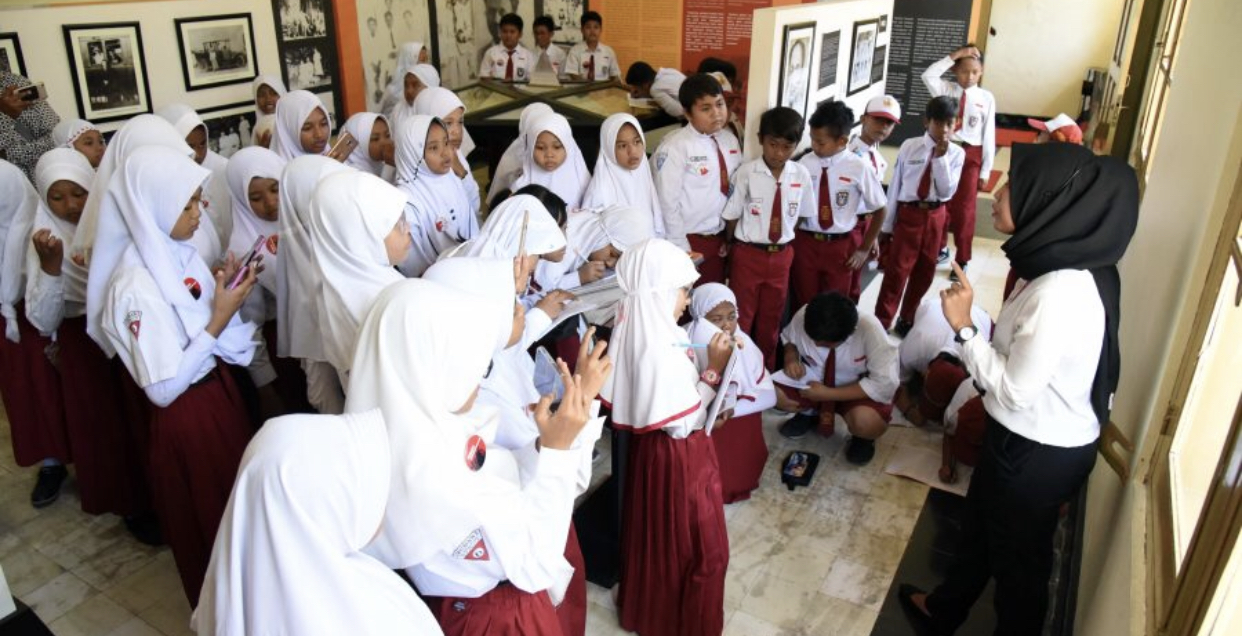 Para siswa SD, ketika mengikuti Heroic Track sebelum adanya pandemi Covid-19 (Foto: Dok. Humas) 