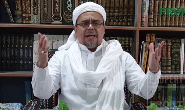 Pemimpin Front Pembela Islam (FPI) Rizieq Syihab didenda Rp50 juta terkait protokol Covid-19 di DKI Jakarta. (Foto: YouTube Front TV)