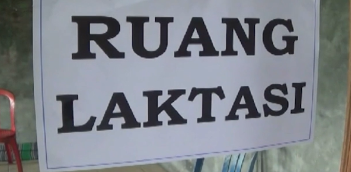 Selain bilik asmara, pengelola lokasi pengungsian juga menyediakan ruangan untuk ibu menyusui atau Laktasi. (Foto: Istimewa)