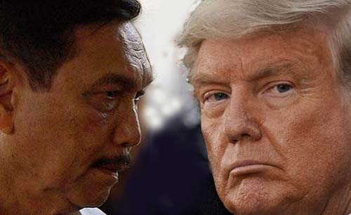 Menko Kemaritiman dan Investasi Luhut bertemu Presiden AS Donald Trump. (Ngopibareng)