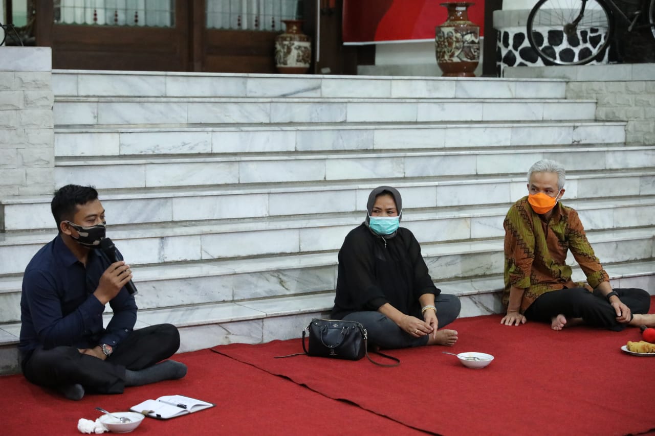 Kades di Kalsel temui Ganjar Pranowo. (Foto: Ist/Ngopibareng.id)