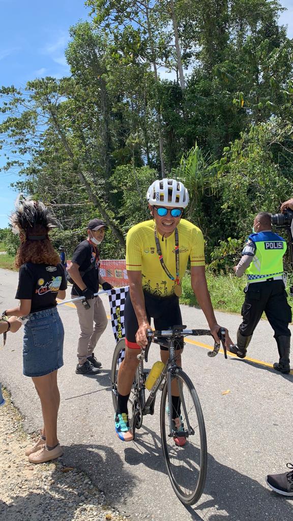 Tjahja Soebakti, finisher pertama Tour de Kalilemon. (Foto: Istimewa)