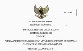 Instruksi Mendagri No. 6/2020 bukan fasilitas untuk mencopot kepala daerah. (Foto:Istimewa)