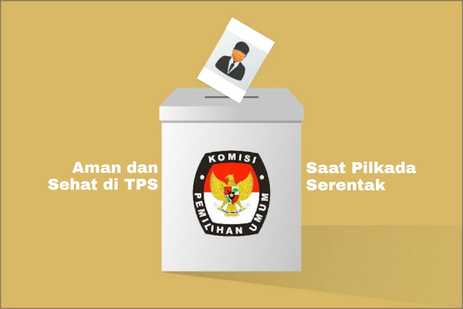 Ilustrasi Pilkada 2020 aman dan sehat di TPS saat pendemi Covid-19. (Grafis: Fa Vidhi/Ngopibareng.id)